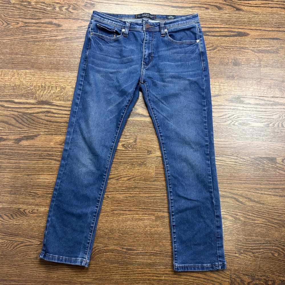 PD&C Stretch Slim Jeans Mens 33x30 Medium Wash Blue Denim Pants